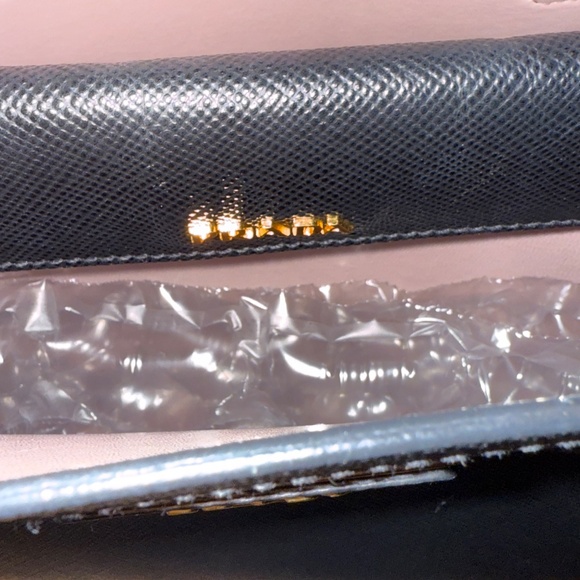 Prada Saffiano Cuir Medium Double Bag Black - Picture 8 of 11